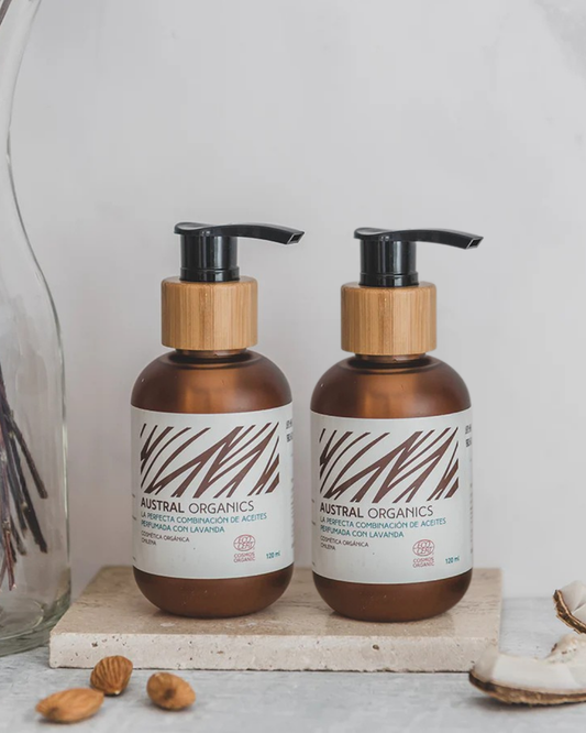 Aceite Corporal y Capilar con Lavanda - Argán, Coco y Almendras | Austral Organics